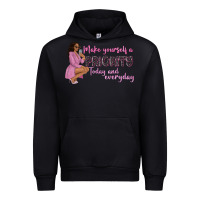 Black make yourself a priority today and everyday afro w Urban Hoodie - NancyCooperArtShop