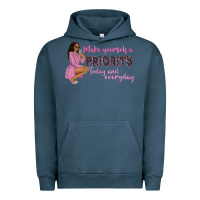 Pigment Midnight Navy make yourself a priority today and everyday afro w Urban Hoodie - NancyCooperArtShop