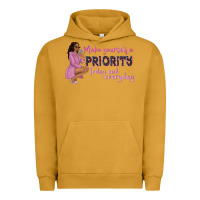 Pigment Peanut Butter make yourself a priority today and everyday afro w Urban Hoodie - NancyCooperArtShop