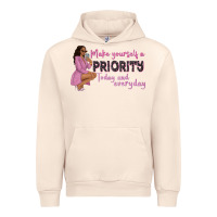 Sandshell make yourself a priority today and everyday afro w Urban Hoodie - NancyCooperArtShop