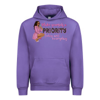 Tulip make yourself a priority today and everyday afro w Urban Hoodie - NancyCooperArtShop
