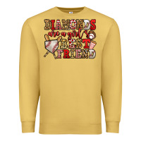 Antique Gold diamonds are a girl's best friend baseball Premium Sweatshirt - Jasminsmagicworld