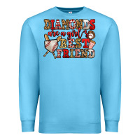 Ocean Blue diamonds are a girl's best friend baseball Premium Sweatshirt - Jasminsmagicworld