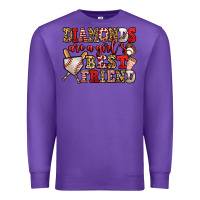 Purple diamonds are a girl's best friend baseball Premium Sweatshirt - Jasminsmagicworld