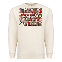 Sandshell diamonds are a girl's best friend baseball Premium Sweatshirt - Jasminsmagicworld