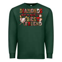 Sports Green diamonds are a girl's best friend baseball Premium Sweatshirt - Jasminsmagicworld