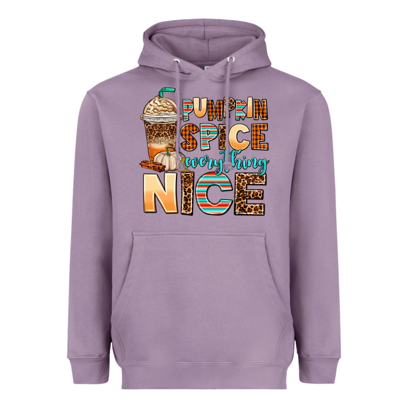 Pumpkin Spice Everything Nice Heavyweight Hoodie by AdoDesignShop | Teevron
