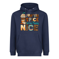 Navy pumpkin spice everything nice Heavyweight Hoodie - AdoDesignShop