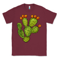 Burgundy cactus Classic Tee - BarkalooDesign