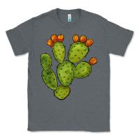 Charcoal Heather cactus Classic Tee - BarkalooDesign