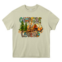 Mossy Campfire Legend Heavy Core Tee - CowhideDigitalArt