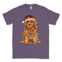 Lavender toy poodle with christmas lights Classic Tee - RanaPortraitStore