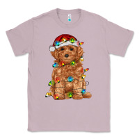 Lilac toy poodle with christmas lights Classic Tee - RanaPortraitStore