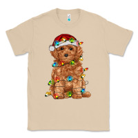 Mushroom toy poodle with christmas lights Classic Tee - RanaPortraitStore
