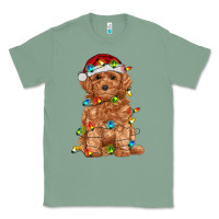 Sage toy poodle with christmas lights Classic Tee - RanaPortraitStore