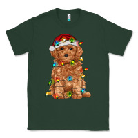 Sports Green toy poodle with christmas lights Classic Tee - RanaPortraitStore