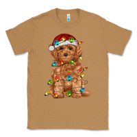 Toasted Coconut toy poodle with christmas lights Classic Tee - RanaPortraitStore