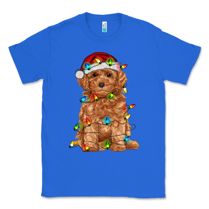 Toy Poodle With Christmas Lights Classic Tee by RanaPortraitStore | Teevron