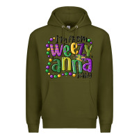 Army Green i'm from weezy anna baby mardi gras Premium Hoodie - MaliasSmallBusiness