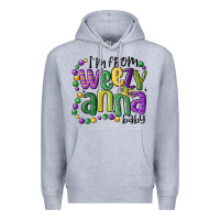 Heather Grey i'm from weezy anna baby mardi gras Premium Hoodie - MaliasSmallBusiness