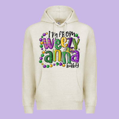 I'm From Weezy Anna Baby Mardi Gras Premium Hoodie Designed By Maliassmallbusiness