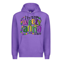 Purple i'm from weezy anna baby mardi gras Premium Hoodie - MaliasSmallBusiness