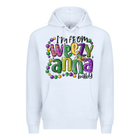 White i'm from weezy anna baby mardi gras Premium Hoodie - MaliasSmallBusiness