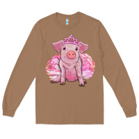 Toasted Coconut Balerina pig with tutu Long Sleeve Tee - RanaPortraitStore