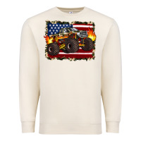 Sandshell american flag monster truck Premium Sweatshirt - Artiststas