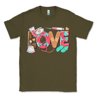 Army Green nurse love Classic Tee - texasbilliewilder