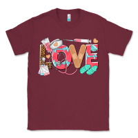 Burgundy nurse love Classic Tee - texasbilliewilder