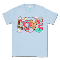 Dusty Blue nurse love Classic Tee - texasbilliewilder