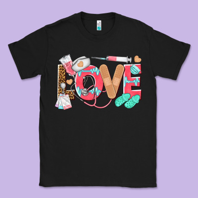 Nurse Love Classic Tee Designed By Texasbilliewilder
