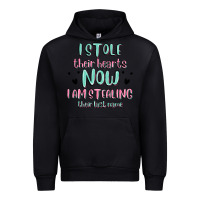 Black i stole their hearts now i am stealing their last Urban Hoodie - MaliasSmallBusiness