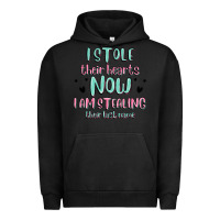 Pigment Black i stole their hearts now i am stealing their last Urban Hoodie - MaliasSmallBusiness