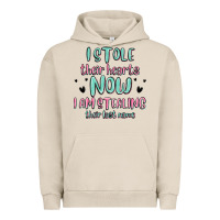 Pigment French Oak i stole their hearts now i am stealing their last Urban Hoodie - MaliasSmallBusiness