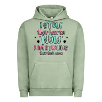 Pigment Oil Green i stole their hearts now i am stealing their last Urban Hoodie - MaliasSmallBusiness