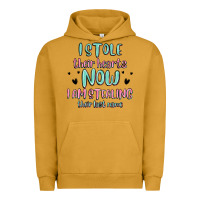 Pigment Peanut Butter i stole their hearts now i am stealing their last Urban Hoodie - MaliasSmallBusiness