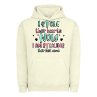 Pigment Pistachio i stole their hearts now i am stealing their last Urban Hoodie - MaliasSmallBusiness