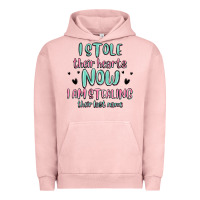 Pigment Salmon i stole their hearts now i am stealing their last Urban Hoodie - MaliasSmallBusiness