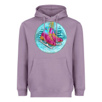 Lavender ice skate christmas ornament Heavyweight Hoodie - BundleAndBundleShop