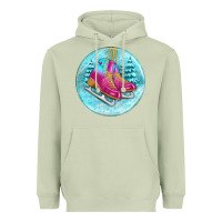 Matcha ice skate christmas ornament Heavyweight Hoodie - BundleAndBundleShop