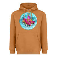 Meerkat ice skate christmas ornament Heavyweight Hoodie - BundleAndBundleShop