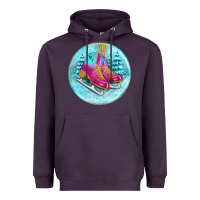 Plum ice skate christmas ornament Heavyweight Hoodie - BundleAndBundleShop