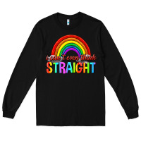 Black i cant even think straight Long Sleeve Tee - texasbilliewilder