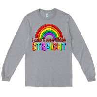 Heather Grey i cant even think straight Long Sleeve Tee - texasbilliewilder