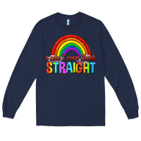Navy i cant even think straight Long Sleeve Tee - texasbilliewilder