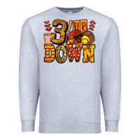 Heather Grey three up three down softball Premium Sweatshirt - Jasminsmagicworld