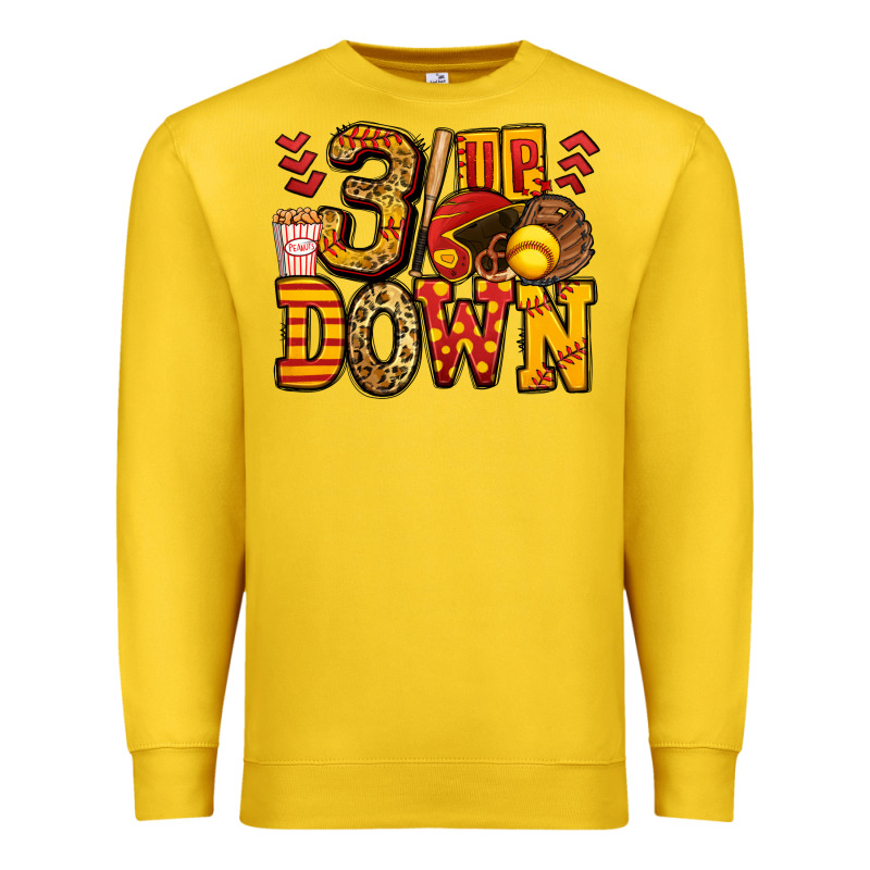 Three Up Three Down Softball Premium Sweatshirt by Jasminsmagicworld | Teevron