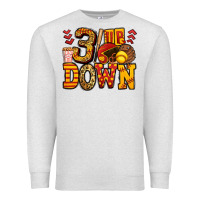 Oatmeal Heather three up three down softball Premium Sweatshirt - Jasminsmagicworld